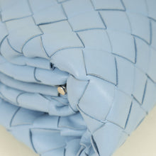 Bottega Veneta Light Blue Intrecciato Leather Mini Pouch Bag