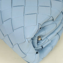 Bottega Veneta Light Blue Intrecciato Leather Mini Pouch Bag