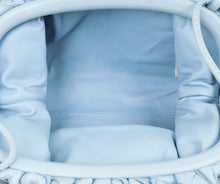 Bottega Veneta Light Blue Intrecciato Leather Mini Pouch Bag