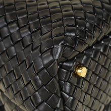 Bottega Veneta Black Padded Intrecciato Bauletto Bag