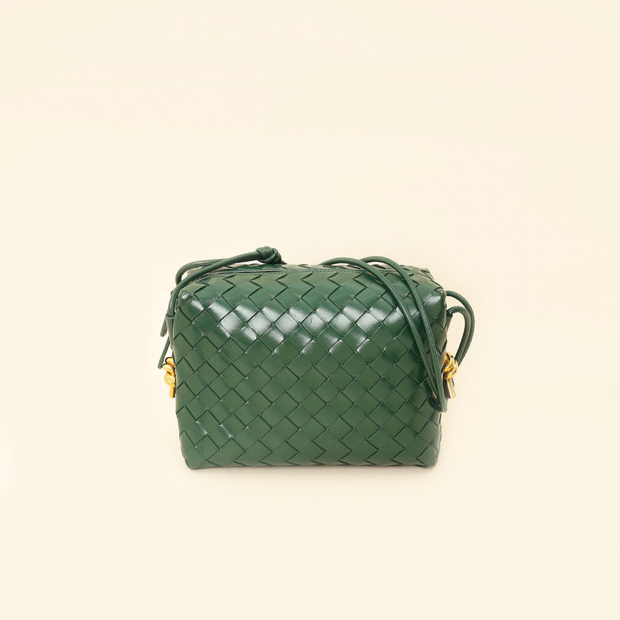 Bottega Veneta Shiny Raintree Loop Metal Knots Small Bag