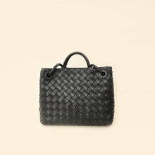 Bottega Veneta Black Intrecciato Andiamo Small Tote Bag