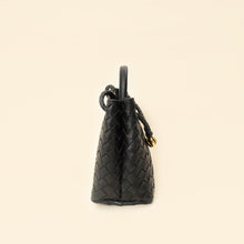 Bottega Veneta Black Intrecciato Andiamo Small Tote Bag