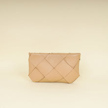 Bottega Veneta Nude Intrecciato Nappa Zip Pouch