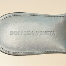 Bottega Veneta Metallic Grey Intrecciato Lido Flat Sandals 36.5