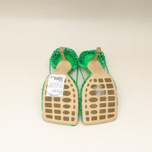 Bottega Veneta Green Stretch Lace Up Sandal 37.5