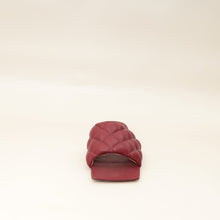 Bottega Veneta Burgundy Padded Slide Sandals 38.5