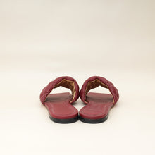 Bottega Veneta Burgundy Padded Slide Sandals 38.5