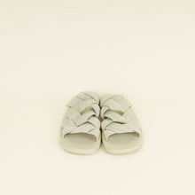 Bottega Veneta Neutral Intreccio Plat Mule 38