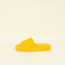 Bottega Veneta Yellow Orange Sponge Slide Sandals 41