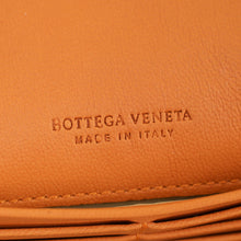 Bottega Veneta Orange Intrecciato Leather Flap Continental Wallet