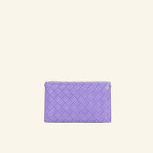 Bottega Veneta Purple Intrecciato Wallet on Strap