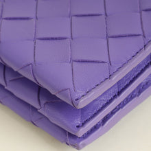 Bottega Veneta Purple Intrecciato Wallet on Strap