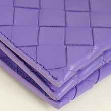 Bottega Veneta Purple Intrecciato Wallet on Strap