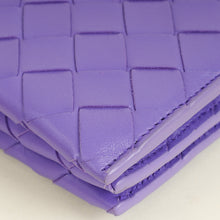 Bottega Veneta Purple Intrecciato Wallet on Strap