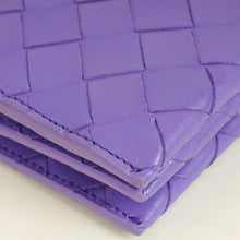 Bottega Veneta Purple Intrecciato Wallet on Strap