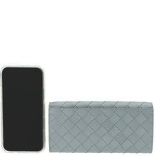 Bottega Veneta Grey Intrecciato Long Wallet