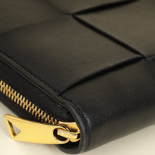 Bottega Veneta Black Cassette Zip Around Wallet