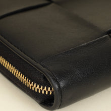 Bottega Veneta Black Cassette Zip Around Wallet