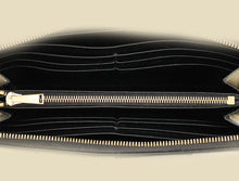 Bottega Veneta Black Cassette Zip Around Wallet