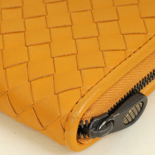 Bottega Veneta Mustard Intrecciato Zip Wallet