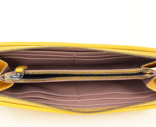 Bottega Veneta Mustard Intrecciato Zip Wallet