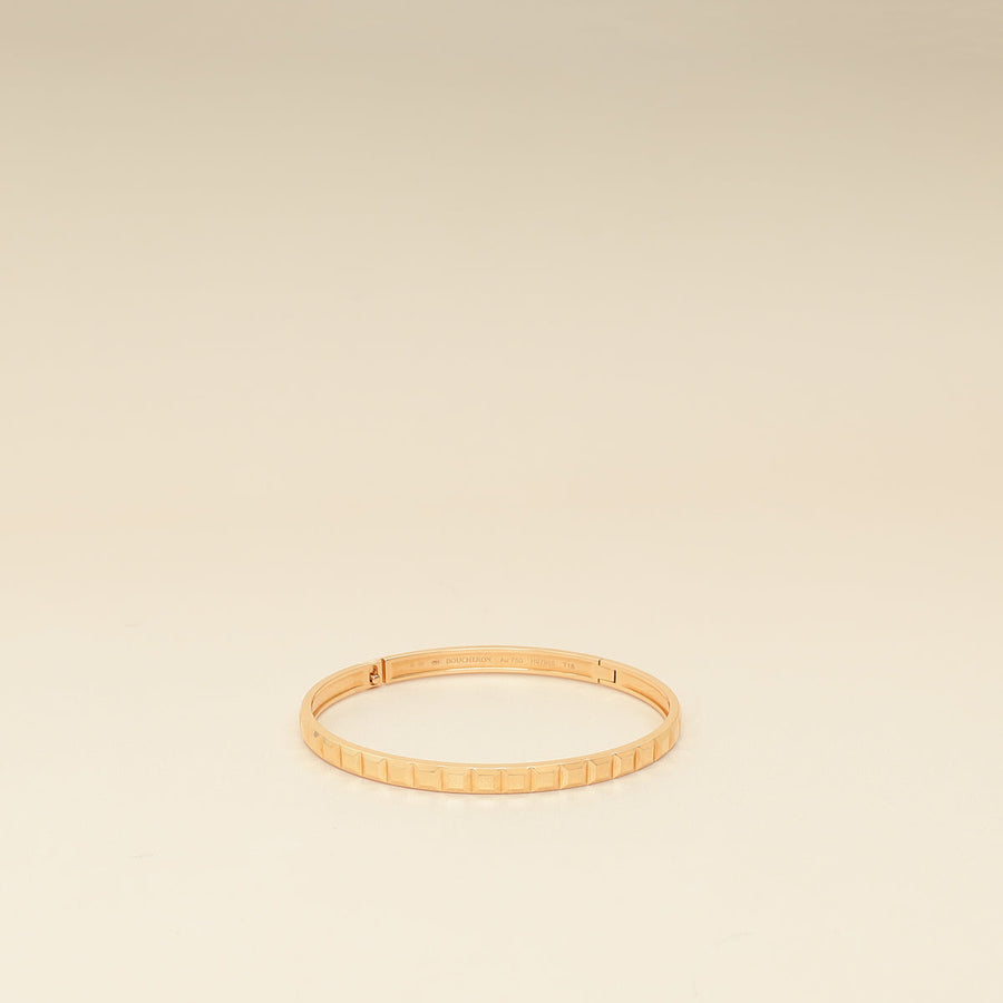 Boucheron 18K Rose Gold Quatre Clou de Paris Bangle