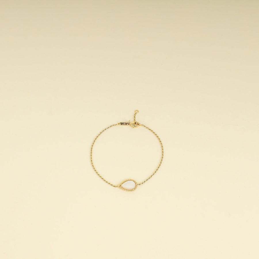 Boucheron 18K Yellow Gold MOP Serpent Boheme Bracelet S Motif