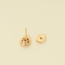 Boucheron 18K Rose Gold Diamond Serpent Bohème XS Motif Stud Earrings