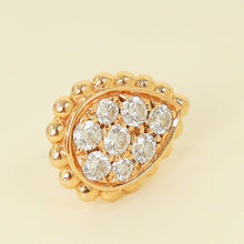 Boucheron 18K Rose Gold Diamond Serpent Bohème XS Motif Stud Earrings