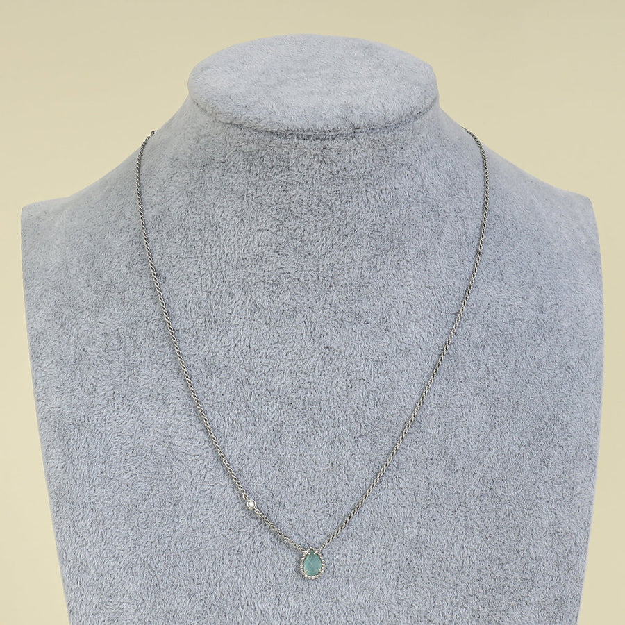 Boucheron 18K White Gold Diamond Serpent Bohème XS Motif Pendant Necklace