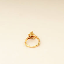 Boucheron 18K Yellow Gold Diamond Serpenti Bohème Toi et Moi Ring S Motif 53