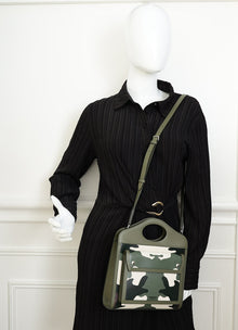 Burberry Green Multicolor Camouflage Mini Pocket Bag