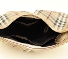 Burberry Bicolor Haymarket Hobo Bag