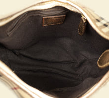Burberry Bicolor Haymarket Hobo Bag
