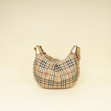 Burberry Bicolor Haymarket Hobo Bag