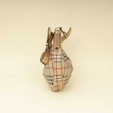 Burberry Bicolor Haymarket Hobo Bag
