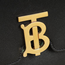 Burberry Black TB Logo Flap Small Bag