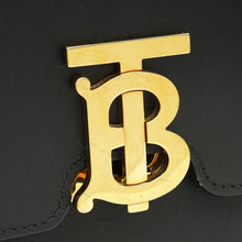Burberry Black TB Logo Small Flap Bag