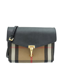 Burberry House Check Black Small Macken Crossbody Bag