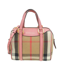 Burberry Bicolor House Check Small Convertible Alchester Bag