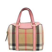 Burberry Bicolor House Check Small Convertible Alchester Bag