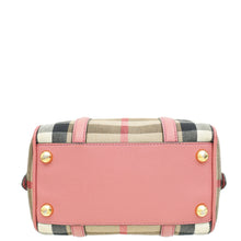 Burberry Bicolor House Check Small Convertible Alchester Bag
