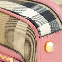 Burberry Bicolor House Check Small Convertible Alchester Bag