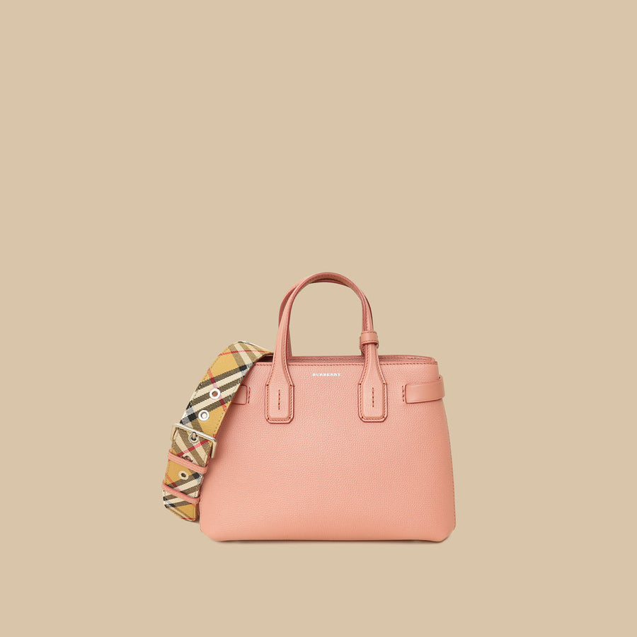Burberry Dusty Rose Banner Small Tote Bag