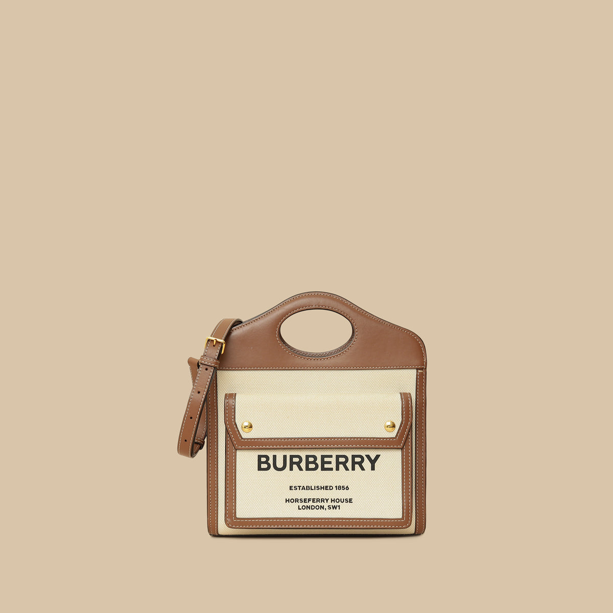 Burberry Bicolor Mini Pocket Bag