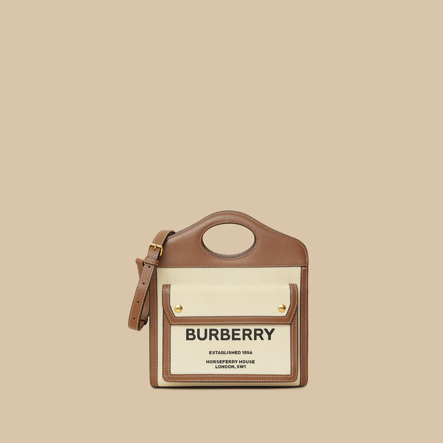 Burberry Bicolor Mini Pocket Bag