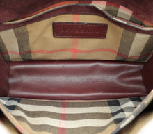 Burberry Burgundy House Check Macken Crossbody Bag