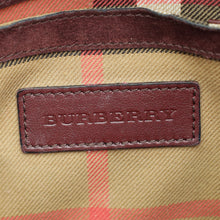 Burberry Burgundy House Check Macken Crossbody Bag
