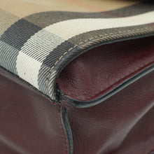 Burberry Burgundy House Check Macken Crossbody Bag